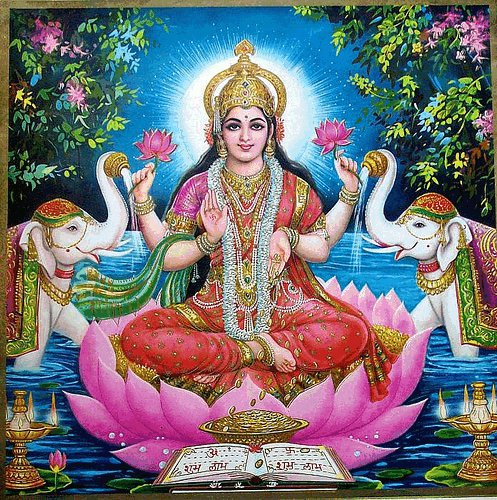 Information on Hindu Goddess  Lakshmi Devi Divya Shakti  